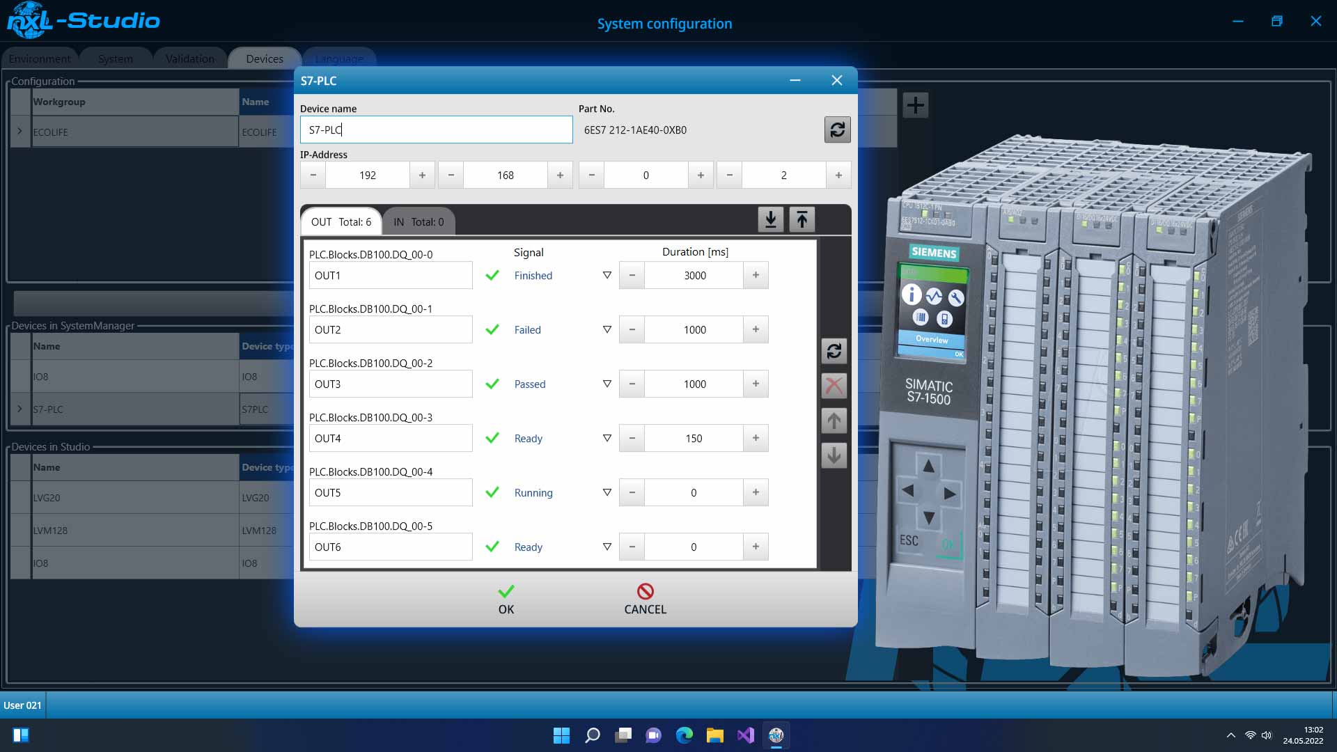 Synchronization of test systems